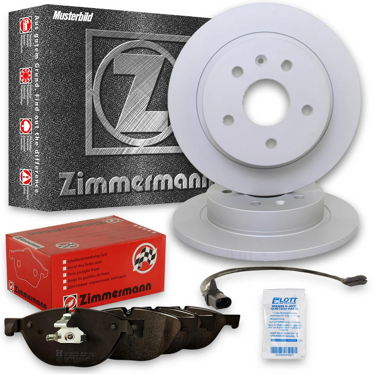 Гальмівні колодки та диски Zimmermann для MERCEDES-BENZ SPRINTER 904