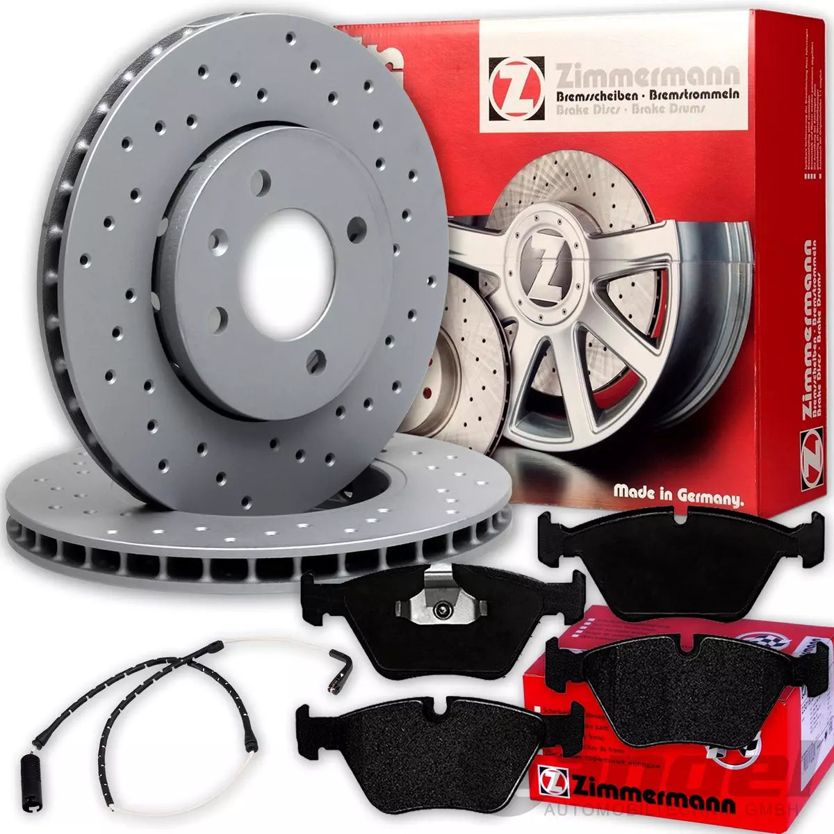 Гальмівні диски та колодки Zimmermann для Mercedes E-Class W211