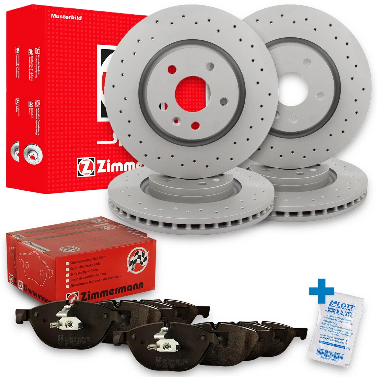 Гальмівні колодки та диски Zimmermann для MERCEDES-BENZ C-CLASS T-Model